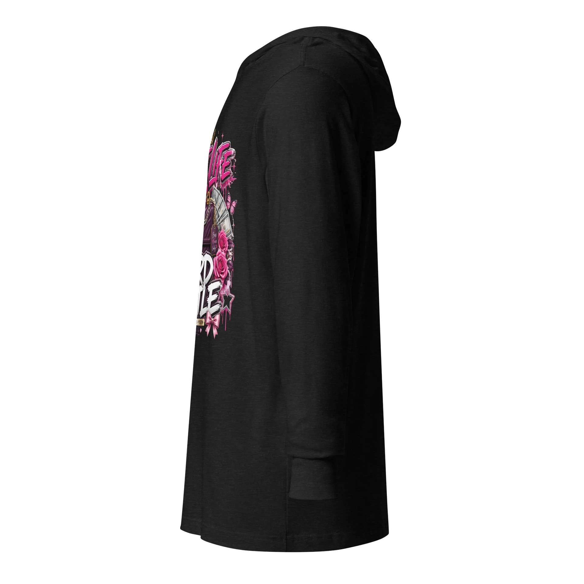Soft Life, Hard Hustle Glam Hoodie Tee product image (4)