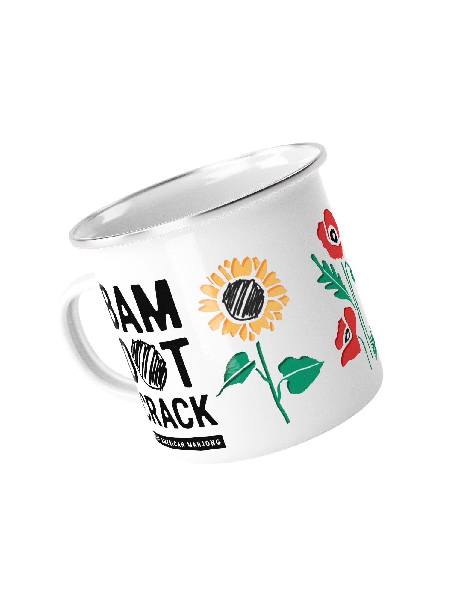 ENAMEL MUG FOUR FLOWERS product image (4)