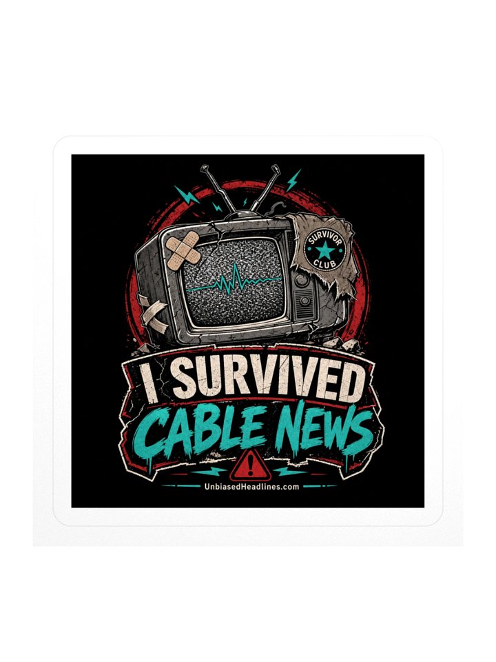 I Survived Cable News Sticker product image (1)