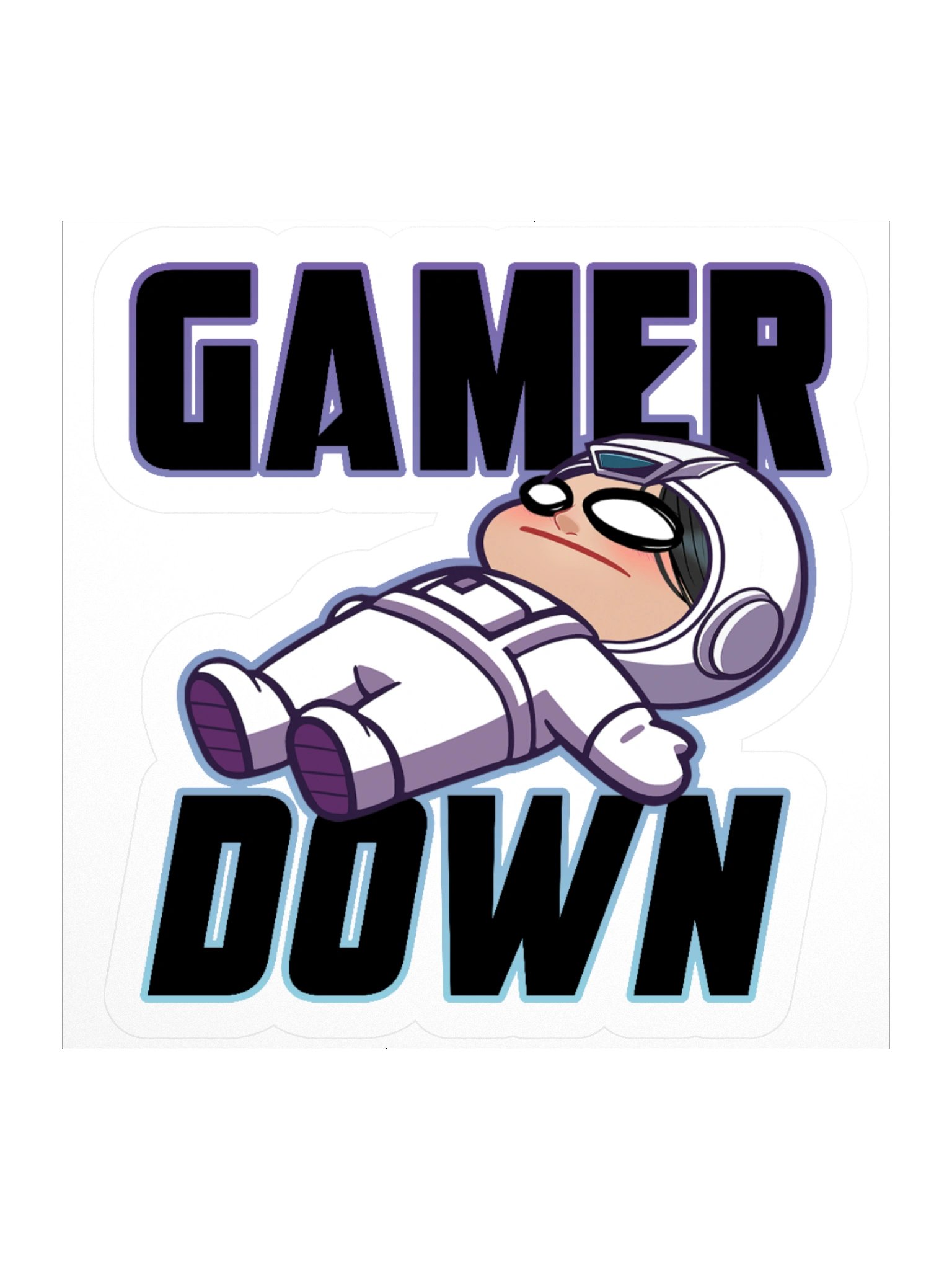Gamer Down Sticker product image (1)