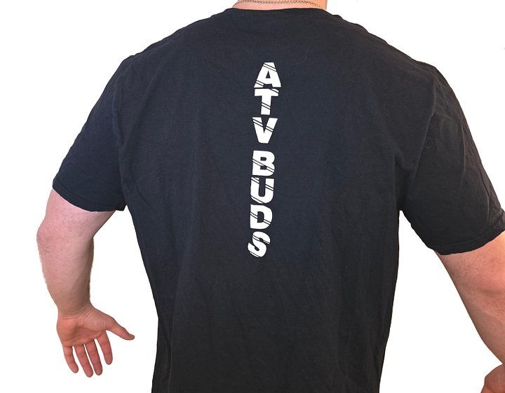 Black ATV Buds Tee with white Letters product image (2)