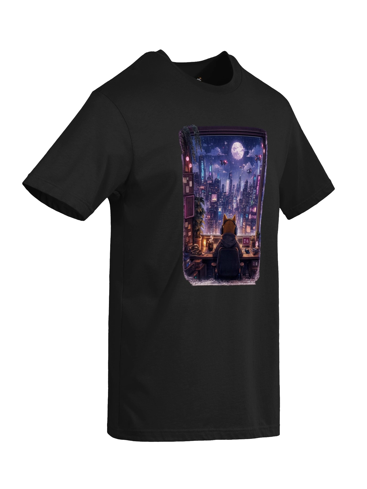 Next Level Supersoft T-Shirt - Cyberpunk Nights: Gamer's Retreat product image (42)