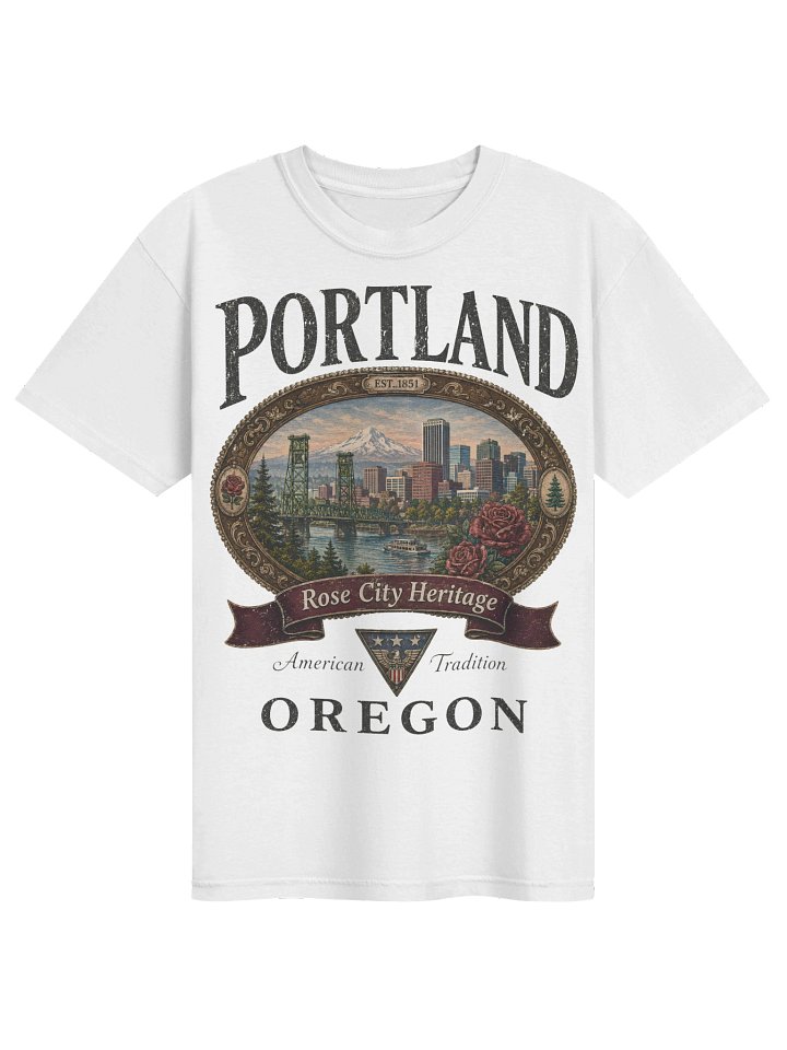 Vintage Portland Shirt, Oregon Graphic Tee, Comfort Colors 1717 Rose City Travel Souvenir T-Shirt product image (26)