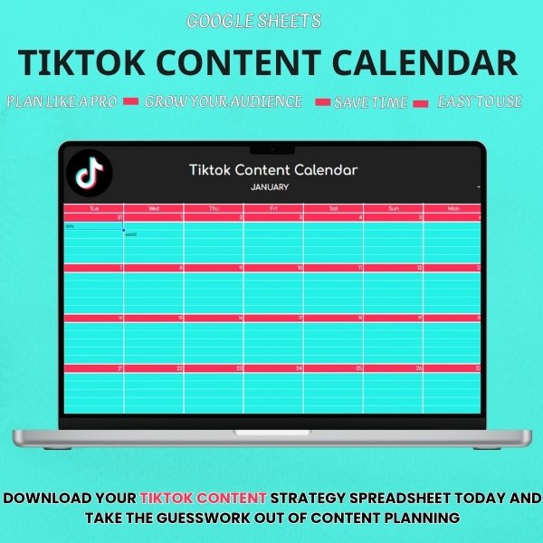 TikTok Content Calendar product image (1)