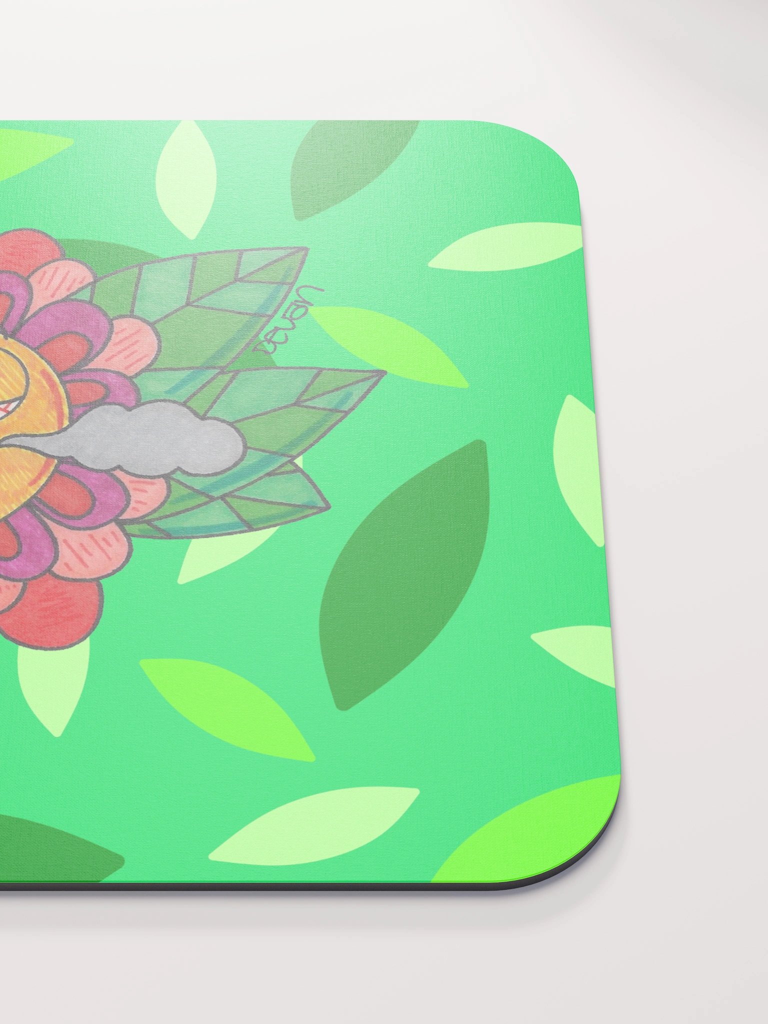 Red Stoner Flower Mousepad product image (5)