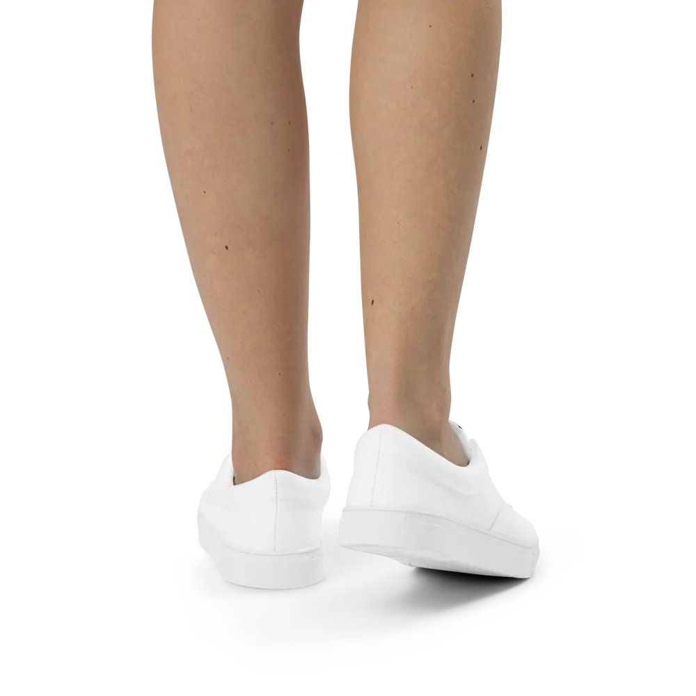 Zenith Women’s White Canvas Sneakers: Comfortable and Stylish Athletic Shoes for Everyday Wear product image (8)