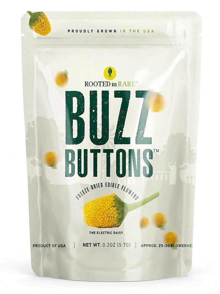 Buzz Buttons Edible Flowers Cocktails, Toothaches, Arthritis | Grown In USA | Spilanthes product image (1)