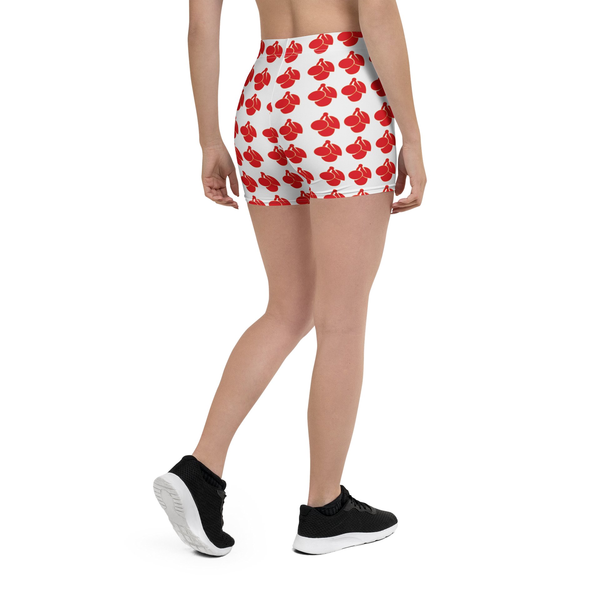 cherry logo all over print ladies shorts product image (2)