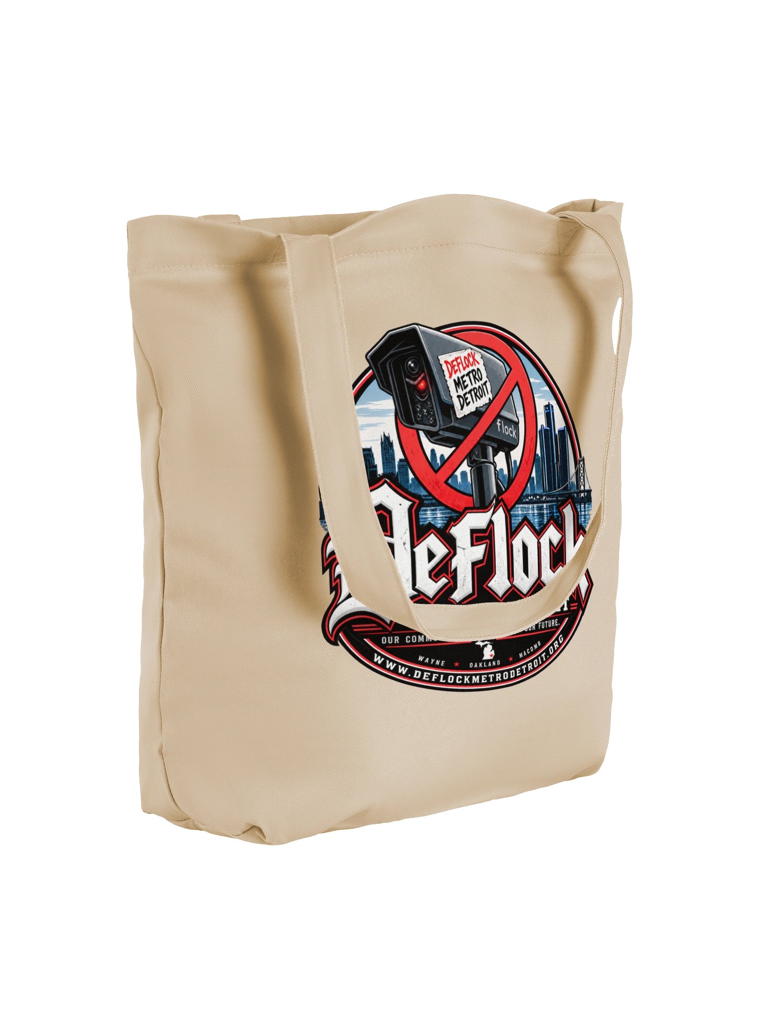 DeFlock Metro Detroit Logo Tote Bag product image (8)