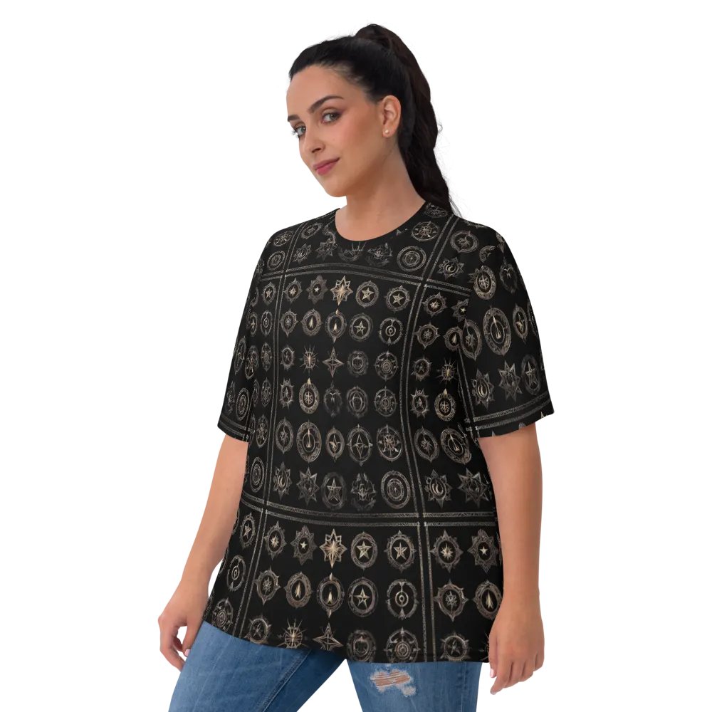Black and Gold Symbology TShirt - all over print product image (9)