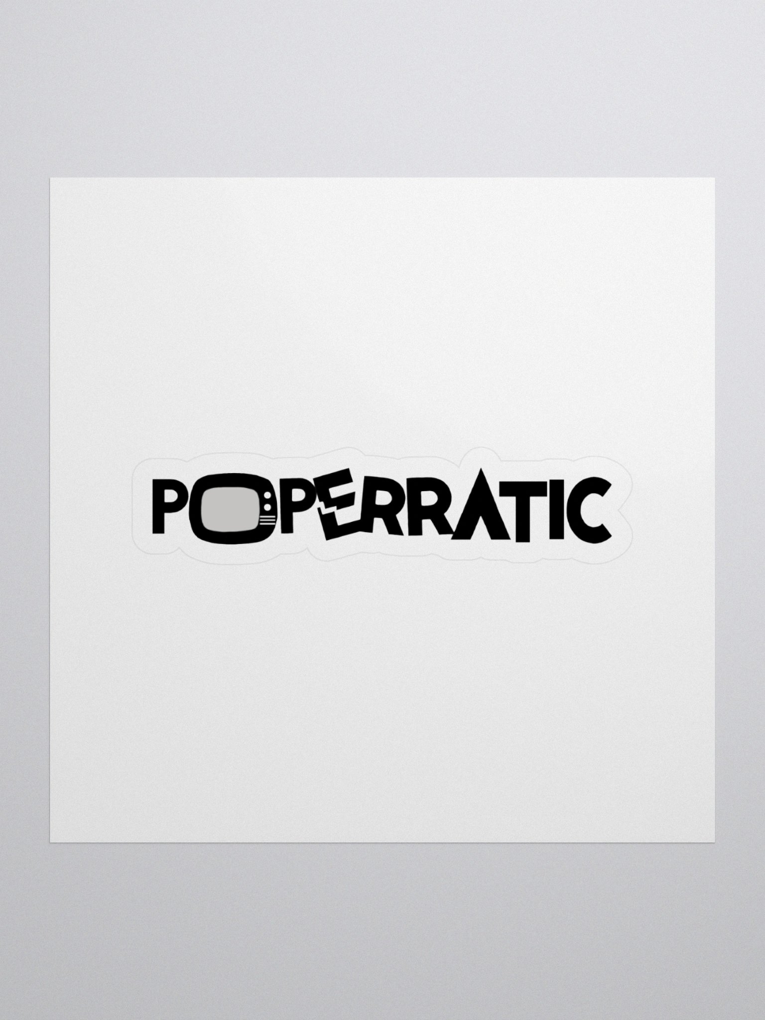 Poperratic Logo Cut Sticker product image (1)