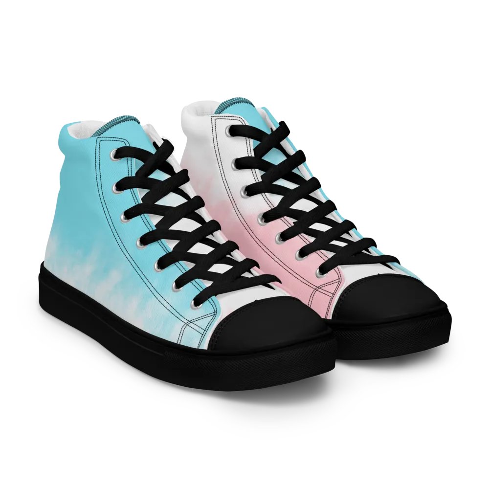 Pastel Dreams High Top Canvas Shoes product image (12)