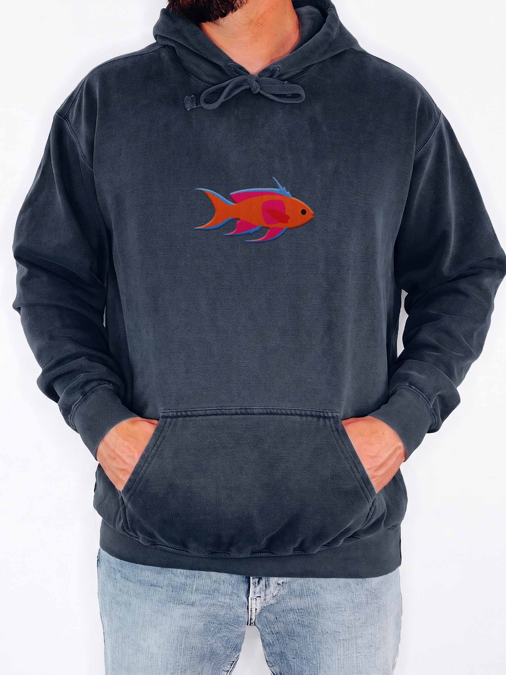 Square-Spot Anthias Premium Hooded Sweatshirt (Embroidered) for Reef and Marine Aquarium Lovers product image (2)