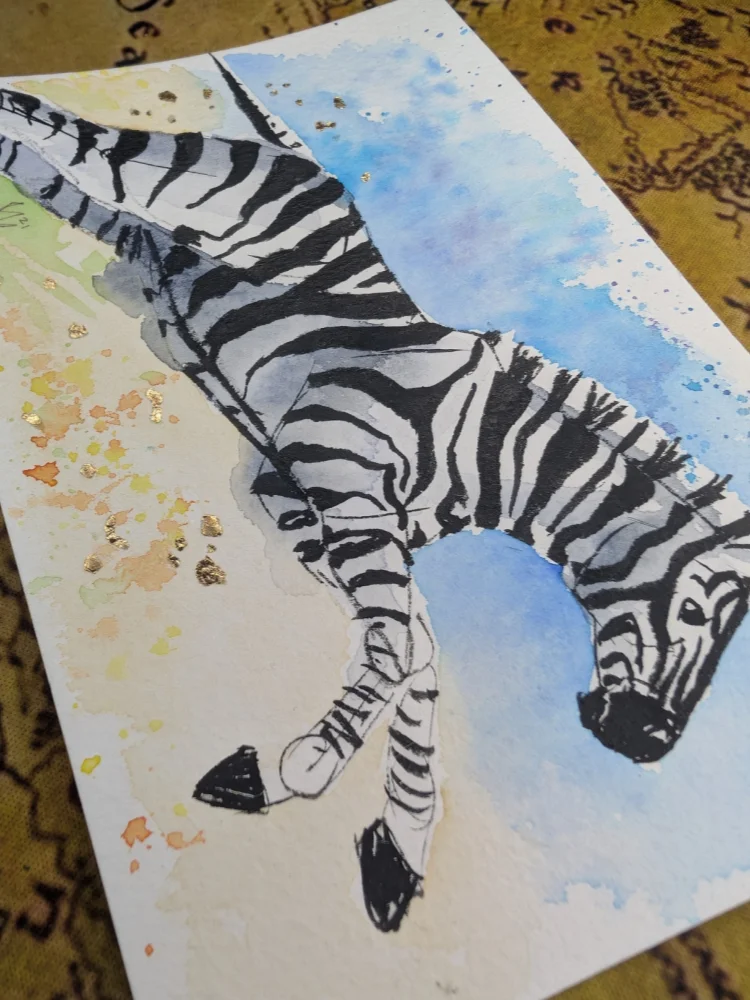 Zebra with Gold Accents product image (2)