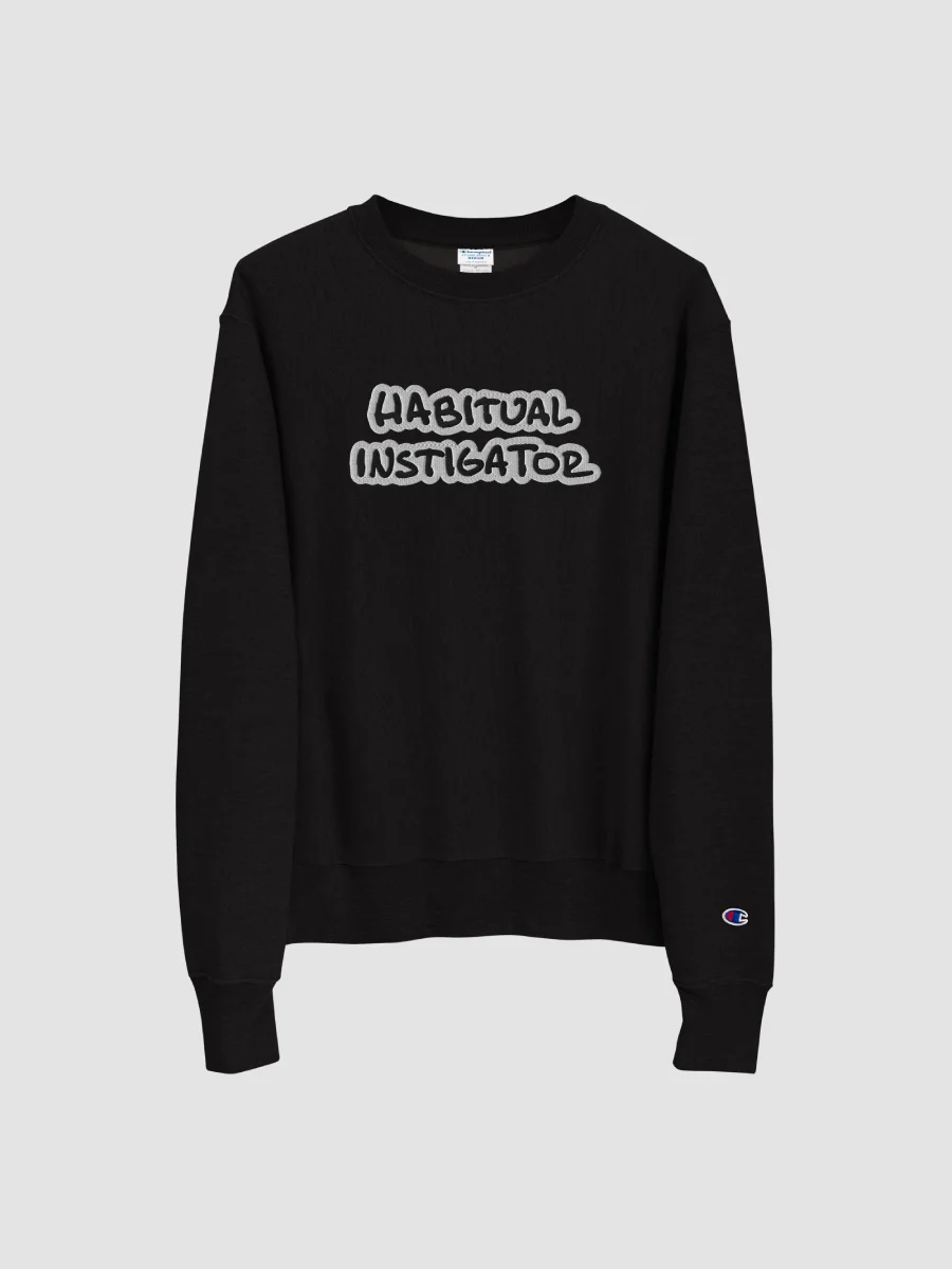 HABITUAL INSTIGATOR (bubble design) embroidered Champion Crewneck product image (2)
