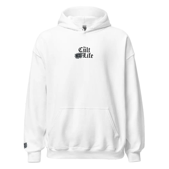 CULT LIFE BRAND HOODIE WHITE product image (1)