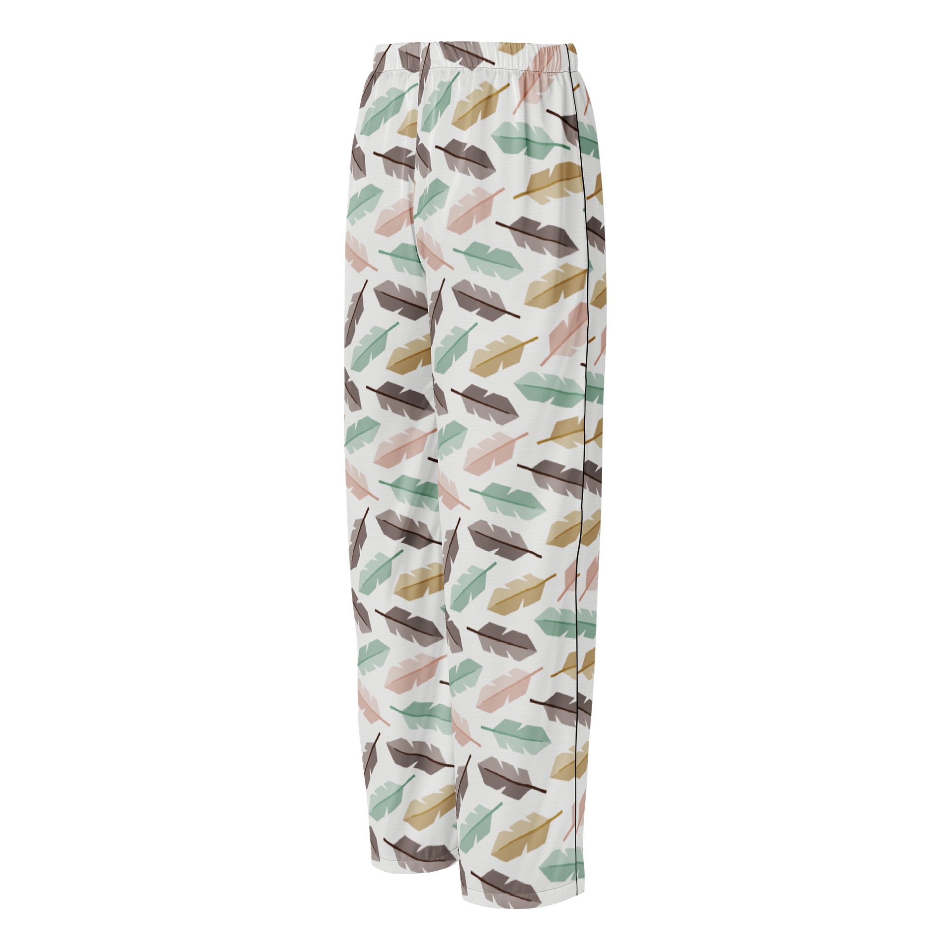 Mid-Century Modern Feathers Ladies Pajama Pants product image (2)