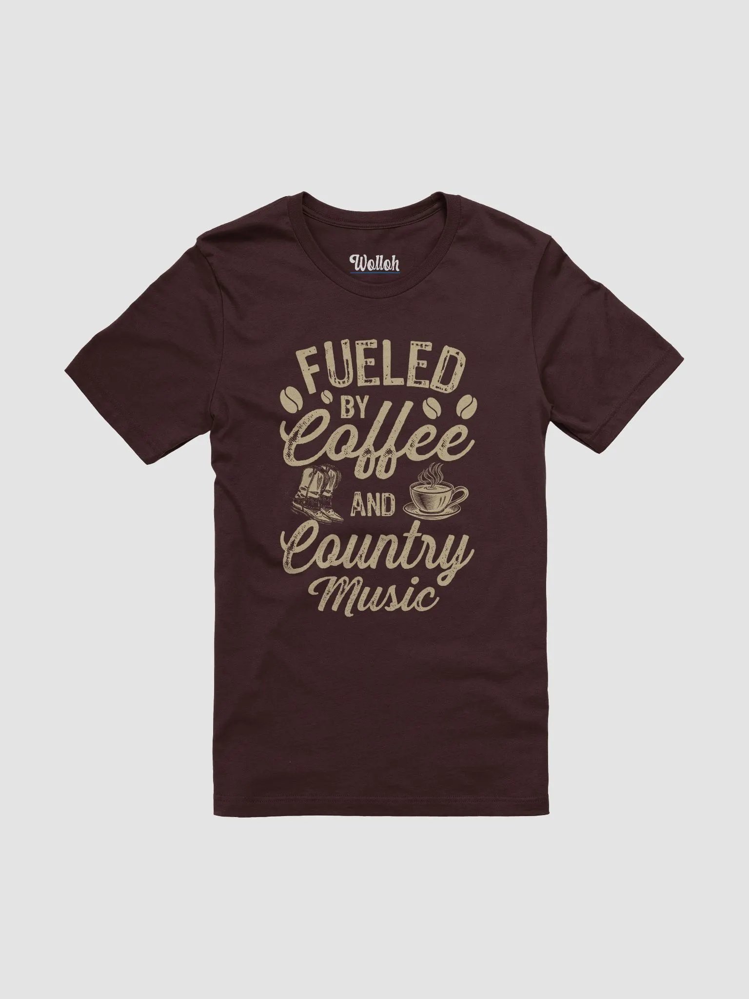 Fueled by Coffee and Country Music T-Shirt – Coffee lover gifts for country fans product image (1)