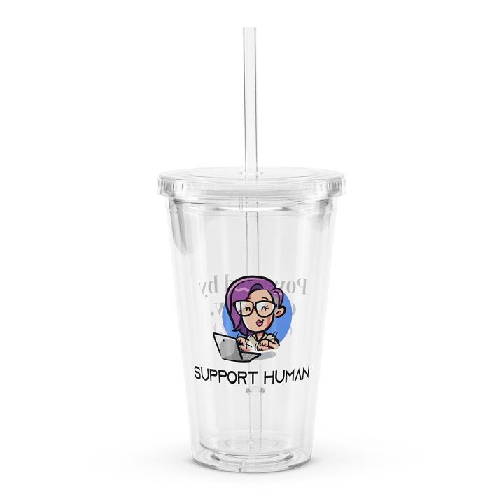 Support Human Clear Coffee Tumblr product image (1)