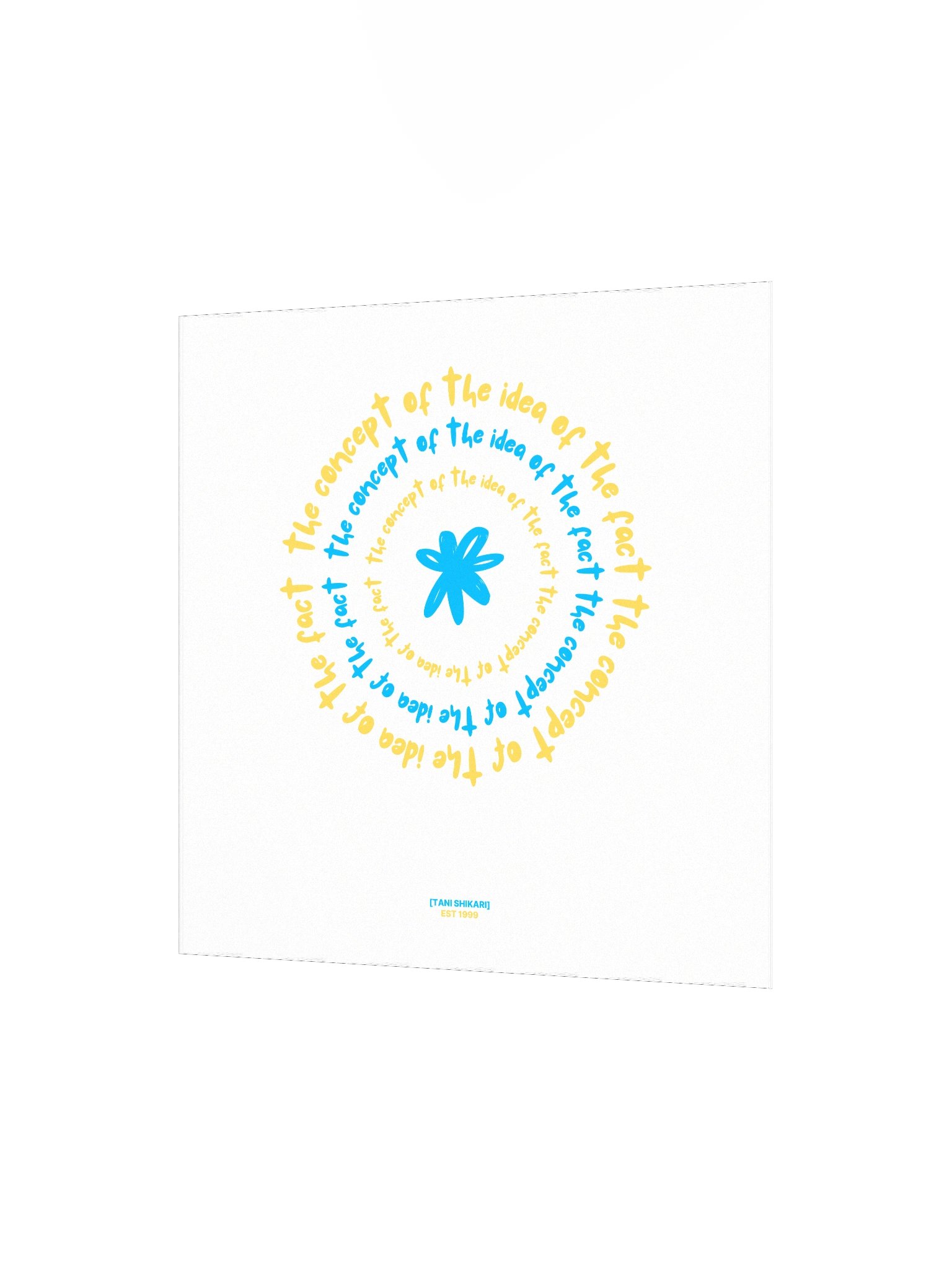 concept of a poster (white) product image (2)