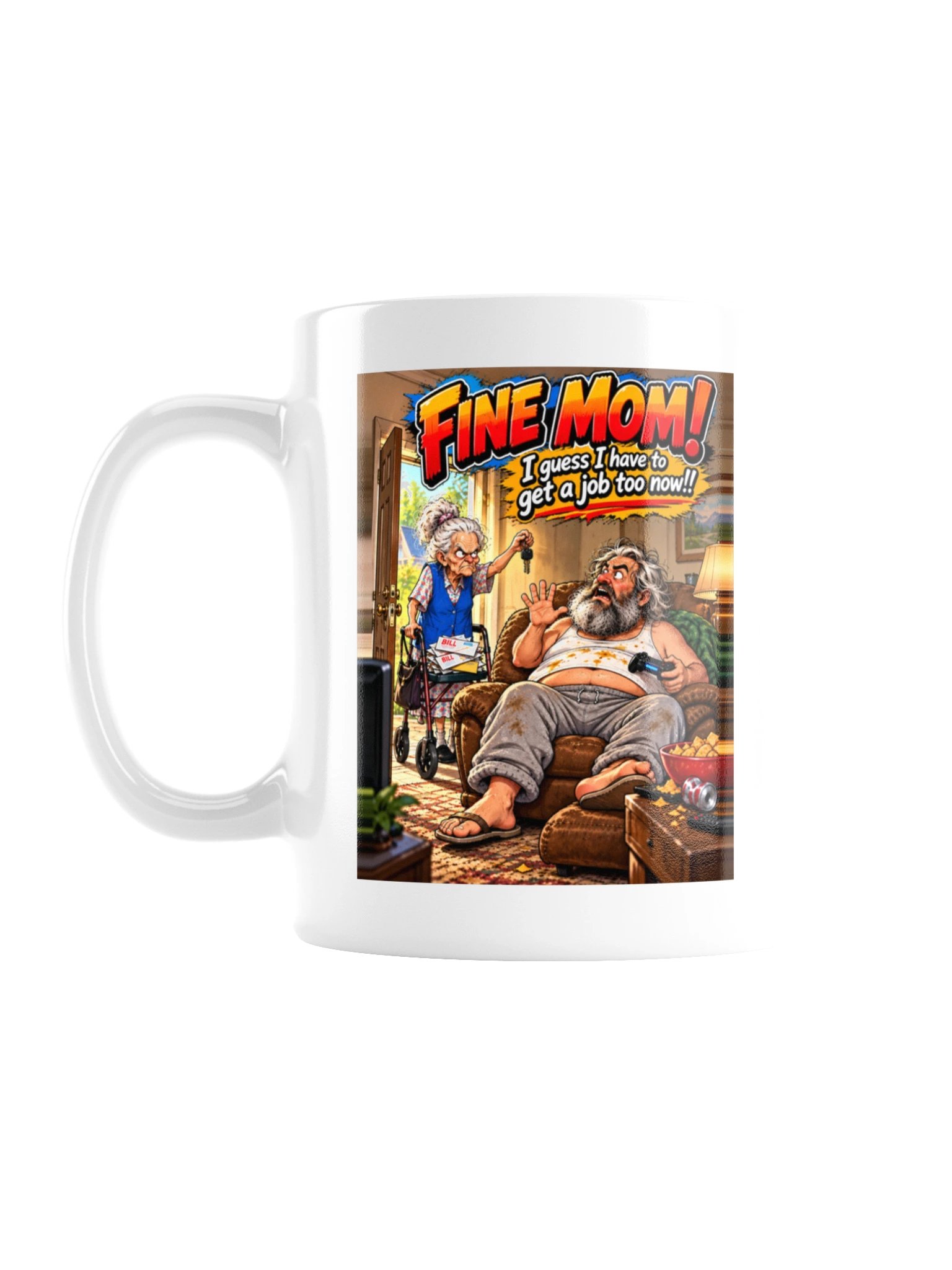 Fine Mom White Glossy Mug product image (1)