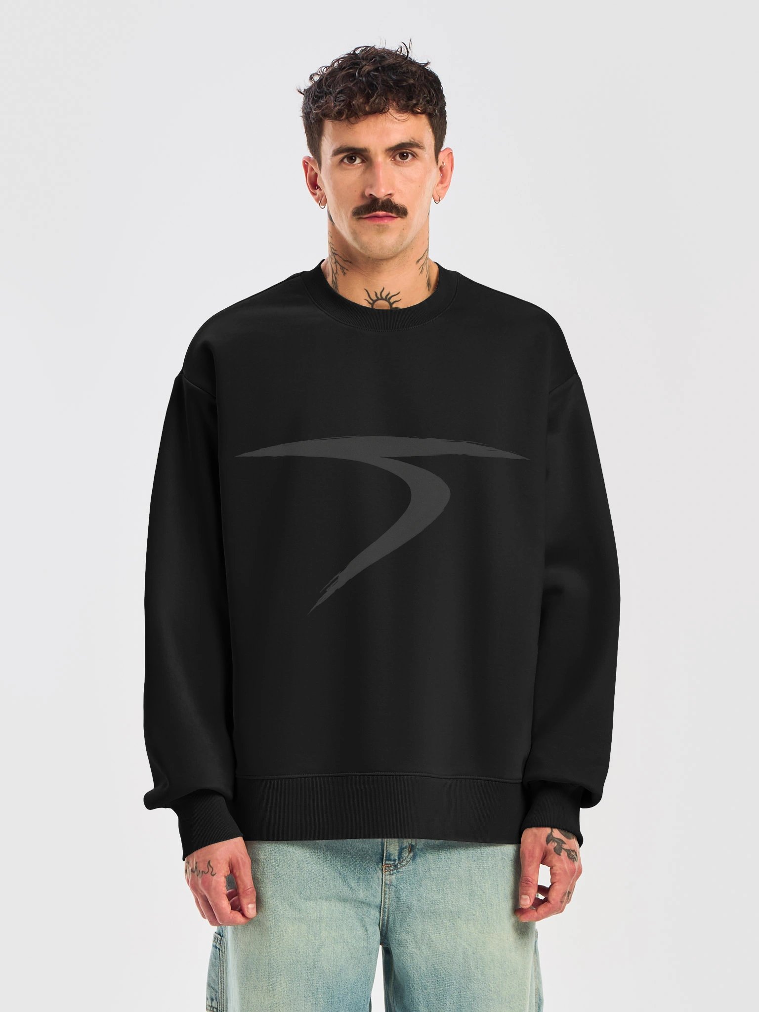 Ghost Mark Crewneck - Black/Charcoal product image (4)