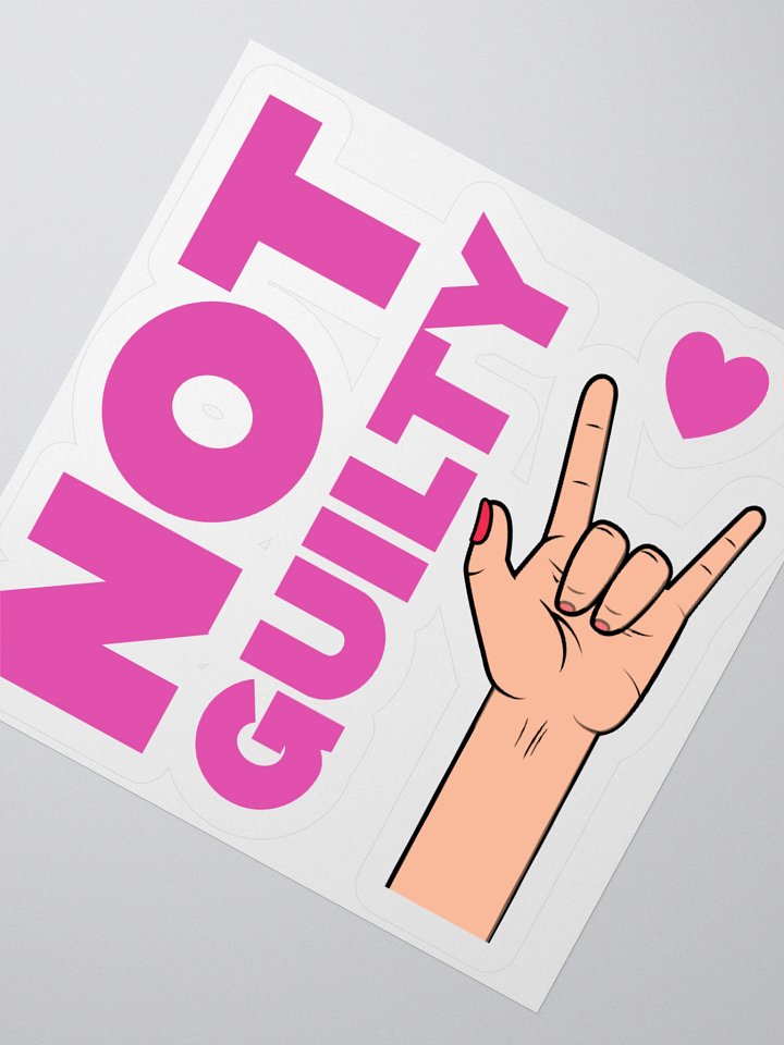 KR not guilty - sticker product image (8)