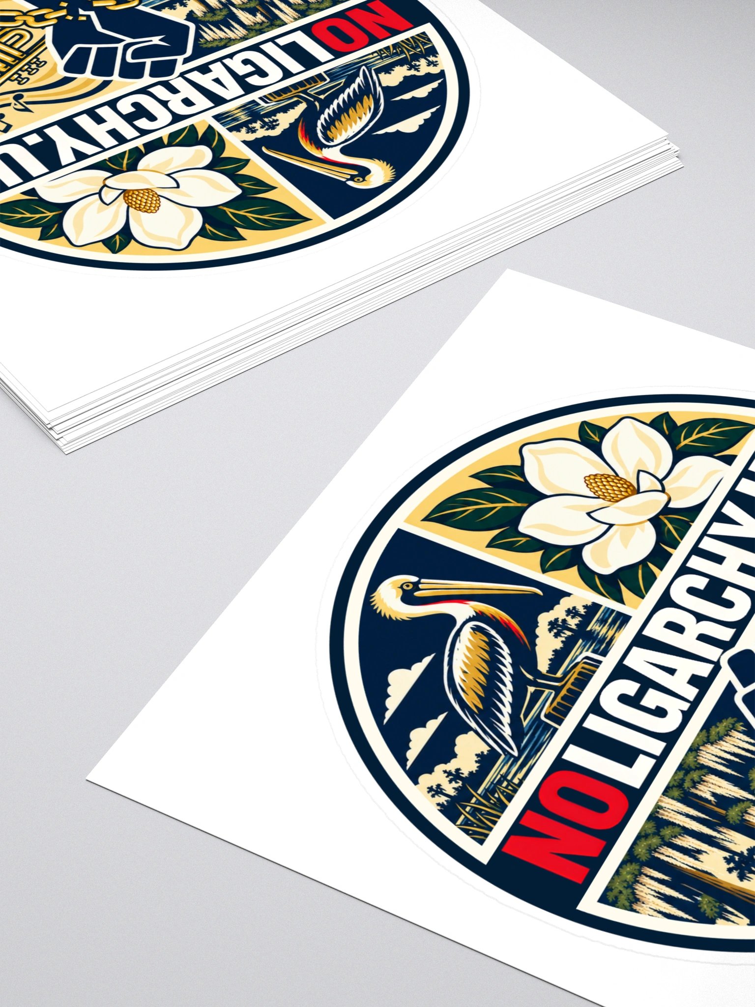 Louisiana NOLIGARCHY.US sticker product image (4)