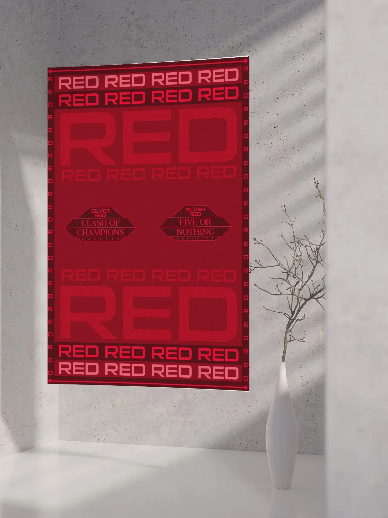 SILVER VS RED - ALL IN RED (poster) product image (4)
