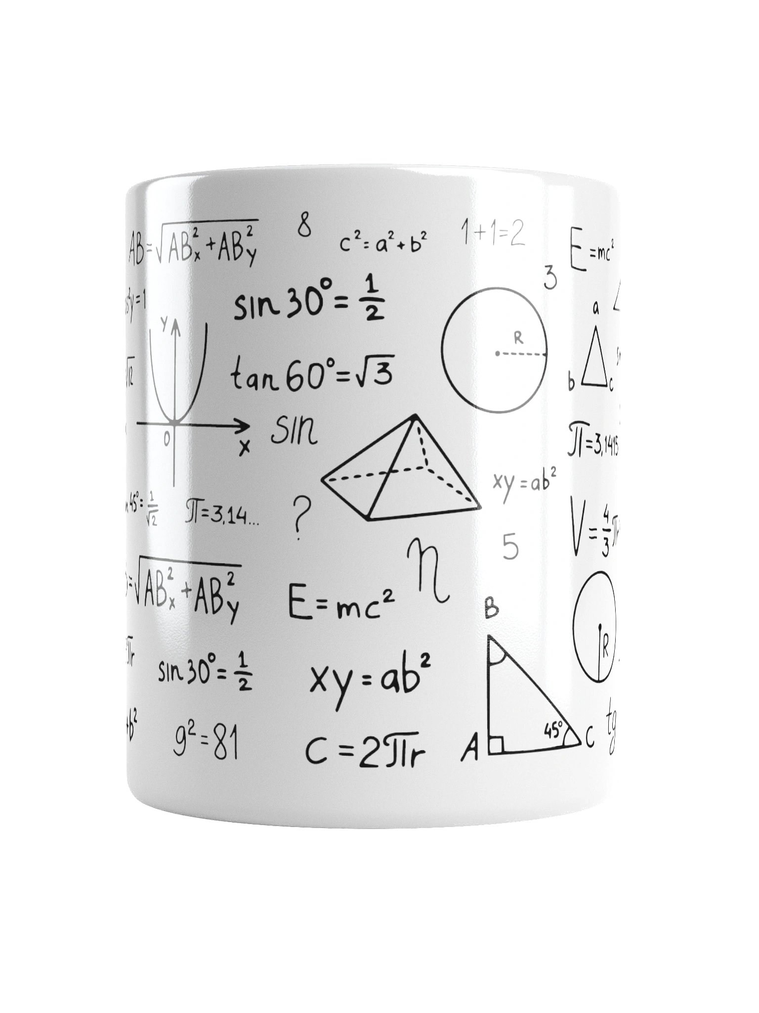 “Mathematical Formulas” Mug – Geek & Science Edition product image (6)