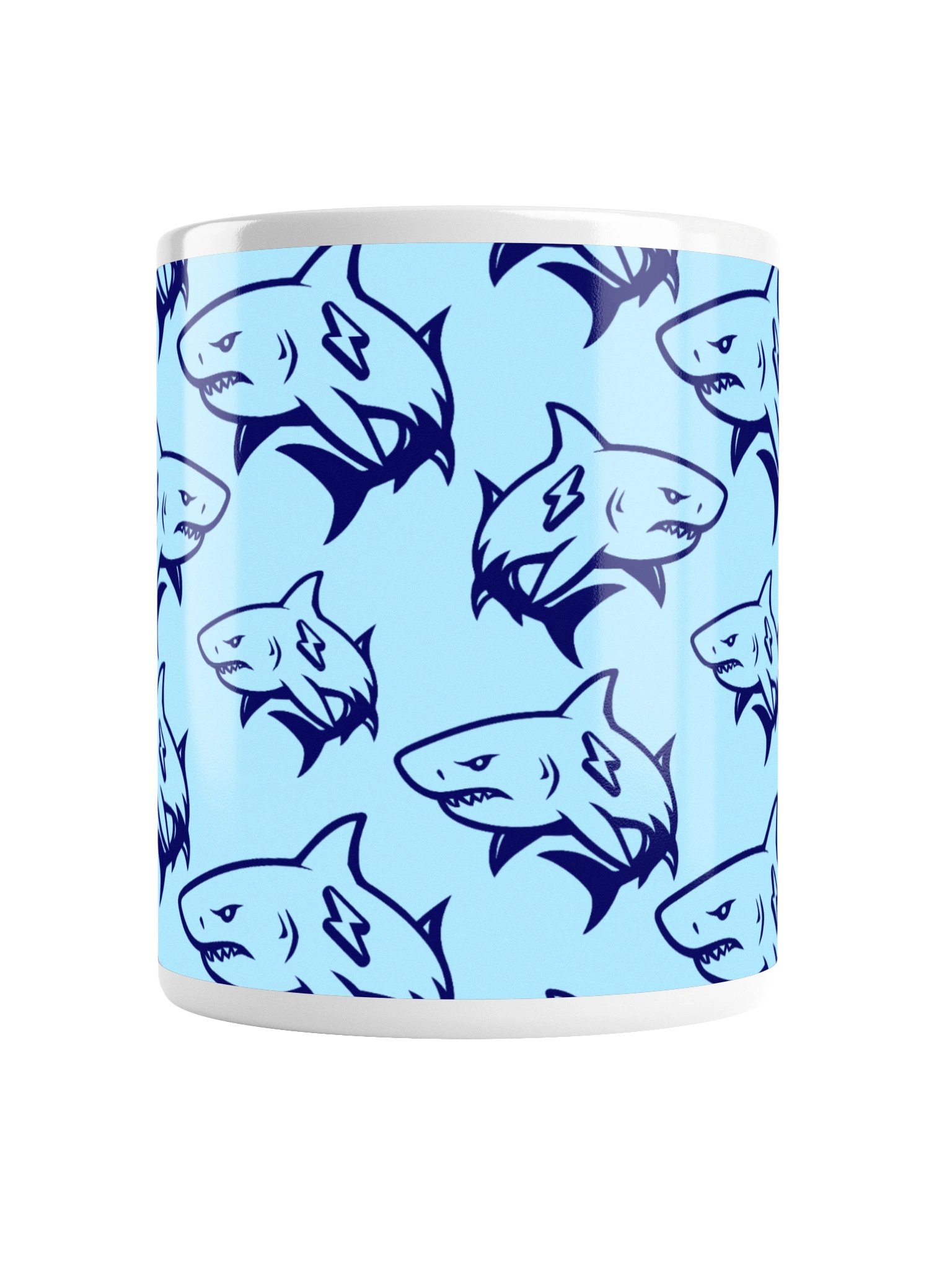 Giant Shark Pattern Mug Blue product image (2)