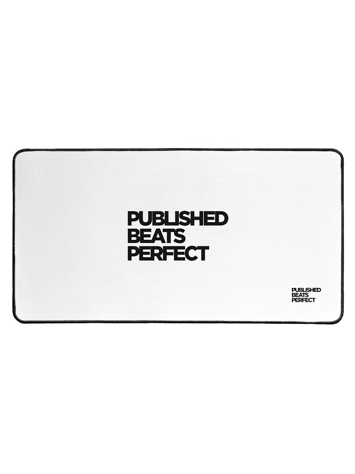 "Published Beats Perfect" Desk Mat 15.5" x 31.5" — Kan Do Creators Collection product image (1)