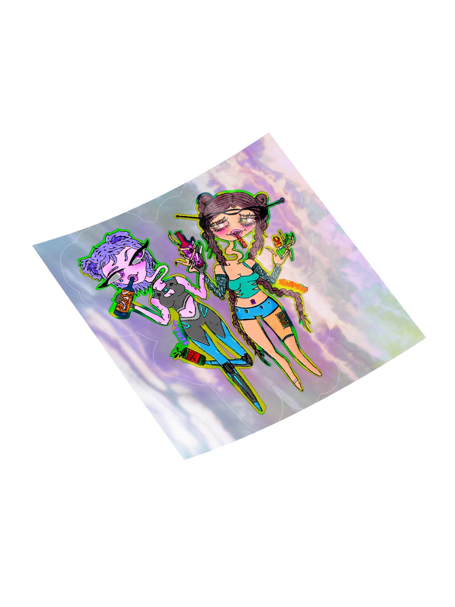 BEARBOT X SAHPHIE ● Vinyl Holo Sticker product image (4)