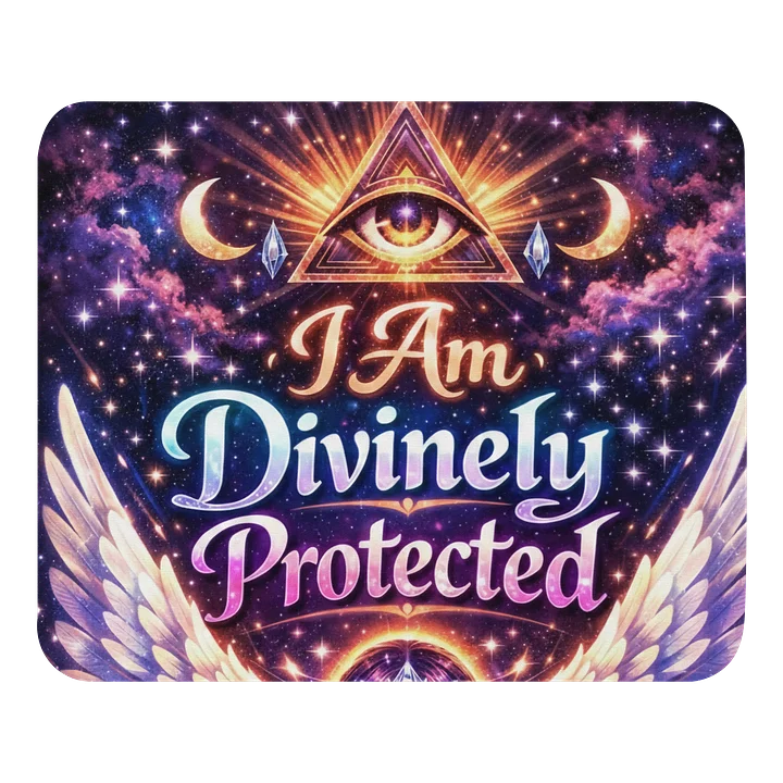 Cosmic Affirmations Divinely Protected. - Mouse Pad product image (1)