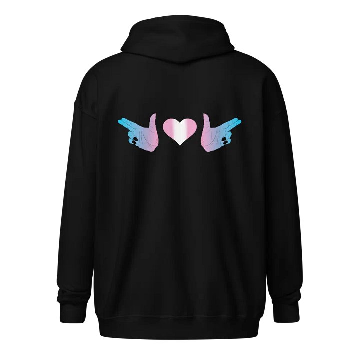 Finger Guns (trans flag) Hoodie product image (1)