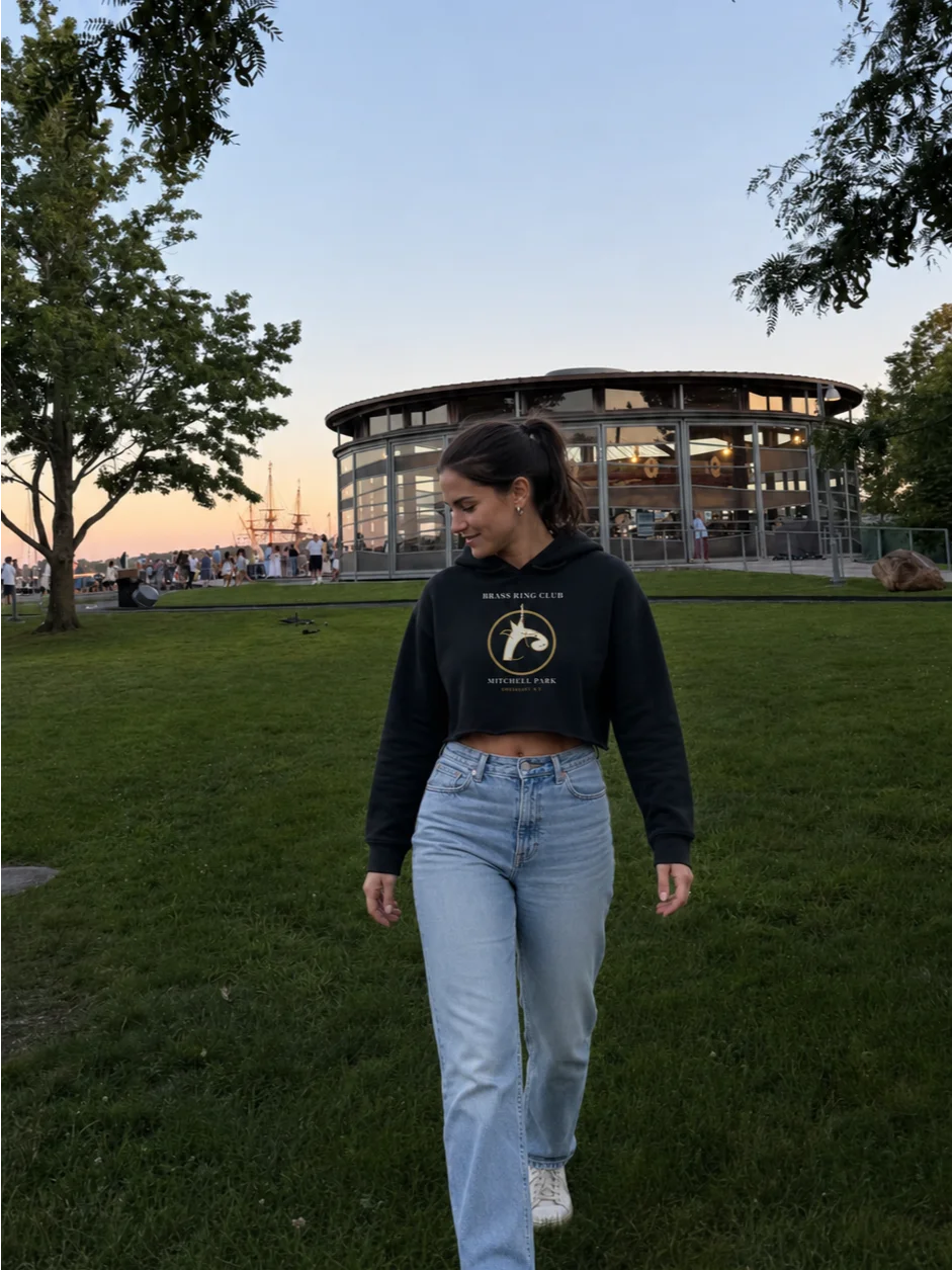 Brass Ring Club Crop Hoodie product image (16)