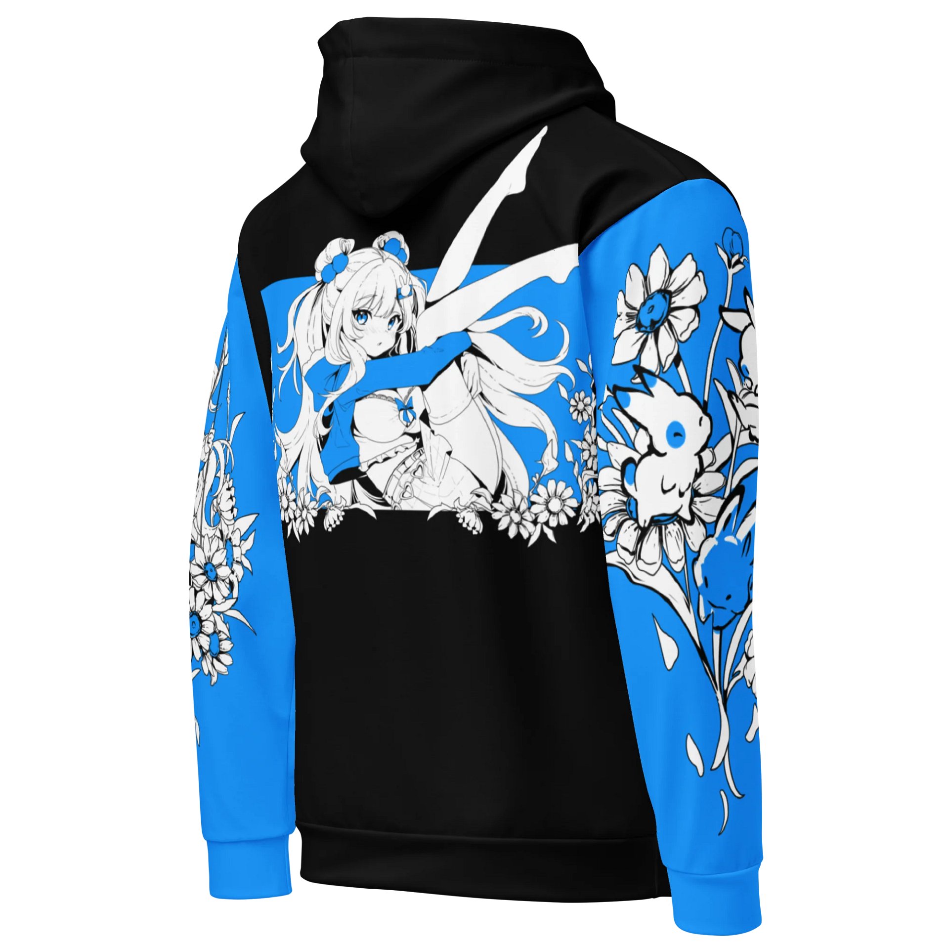 Bunny Pile Colorblock Hoodie (Blue) product image (5)