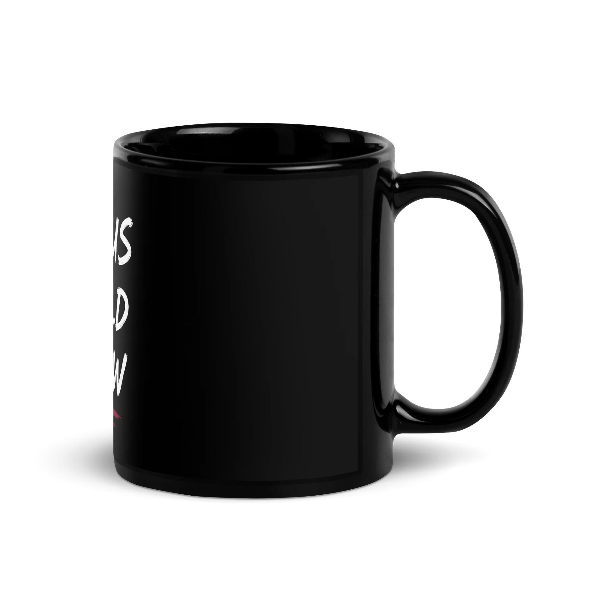 Focus Build Grow Black Glossy Mug product image (3)