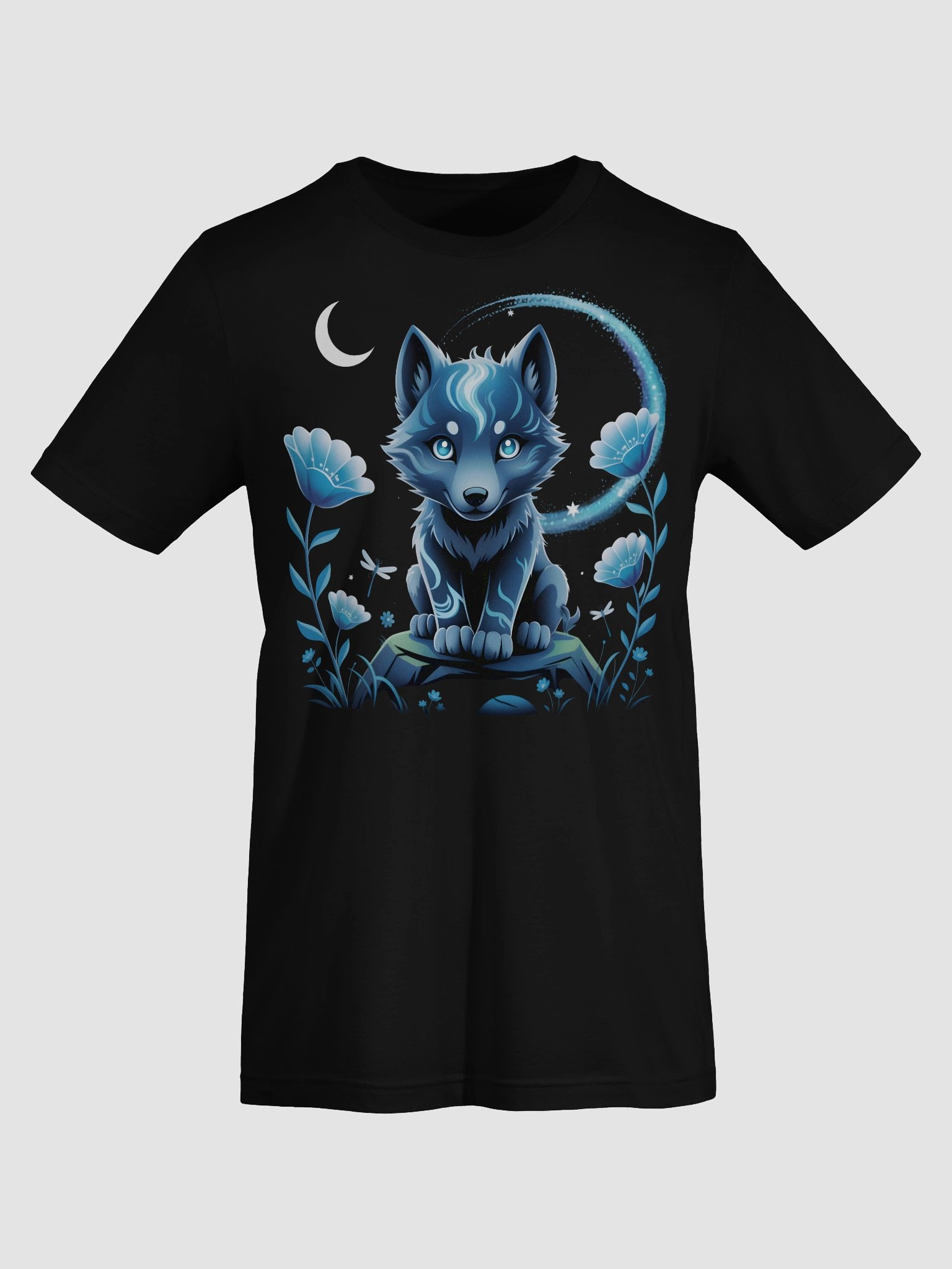 Mystical Wolf Galaxy T-Shirt product image (7)