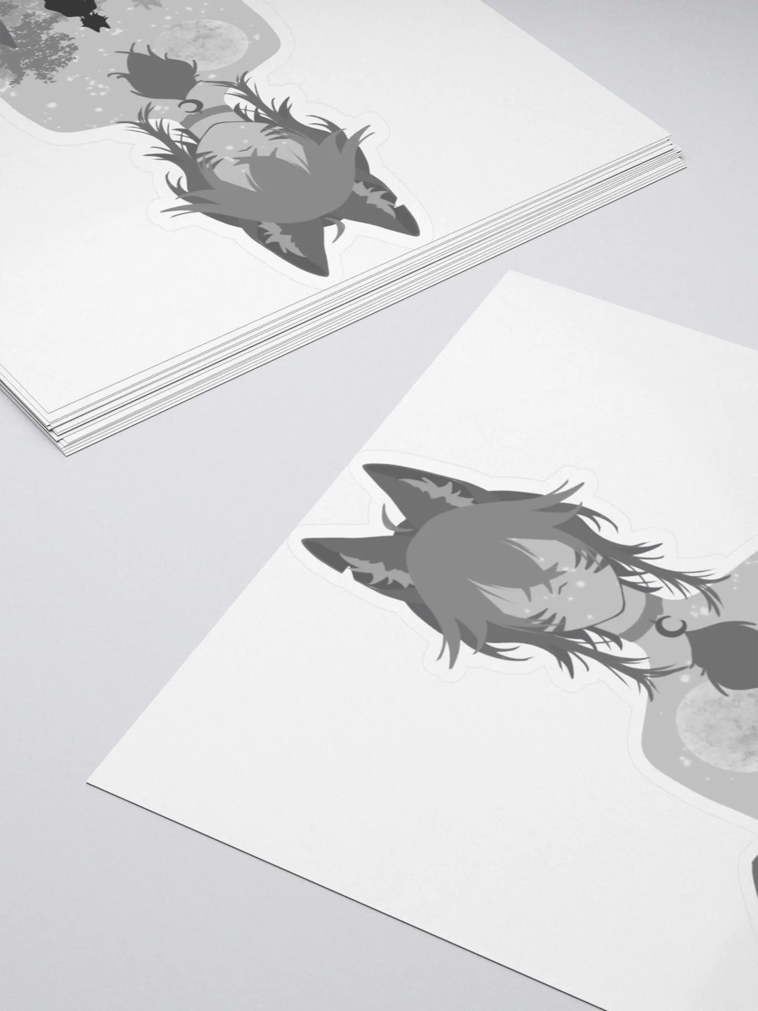 WolfcatRisi Silhouetto Sticker product image (10)