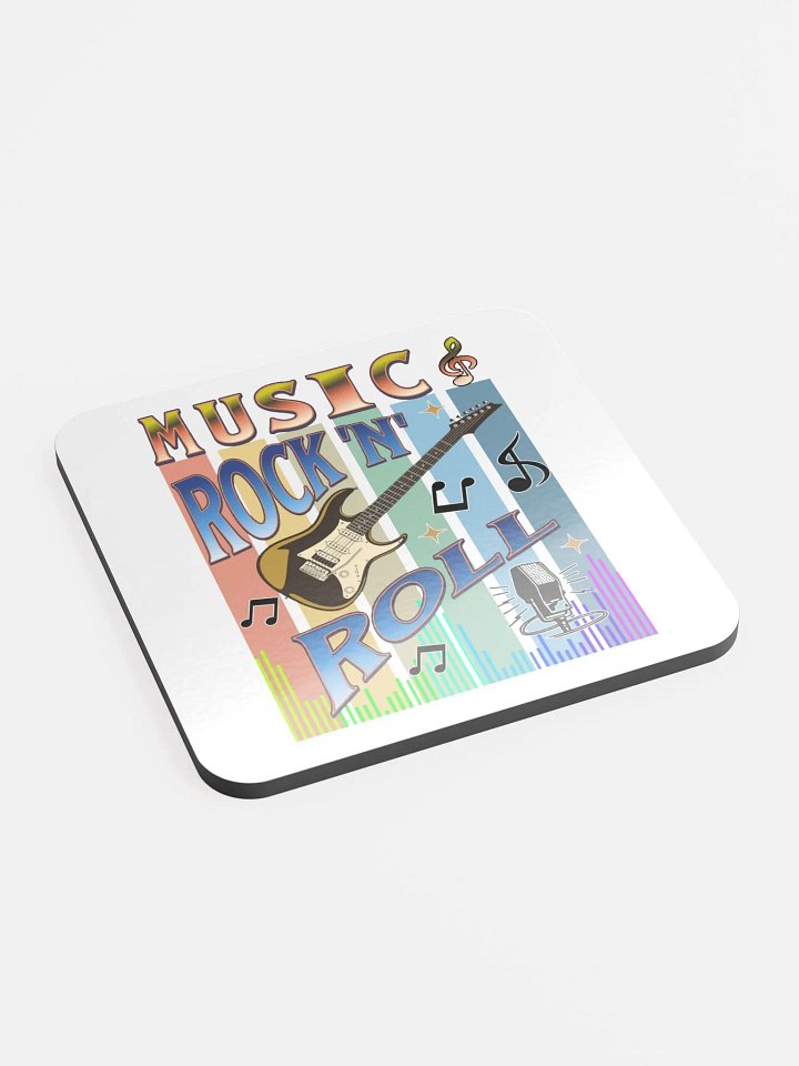 Music Rock N Roll Guitar Cork Coaster Set product image (2)