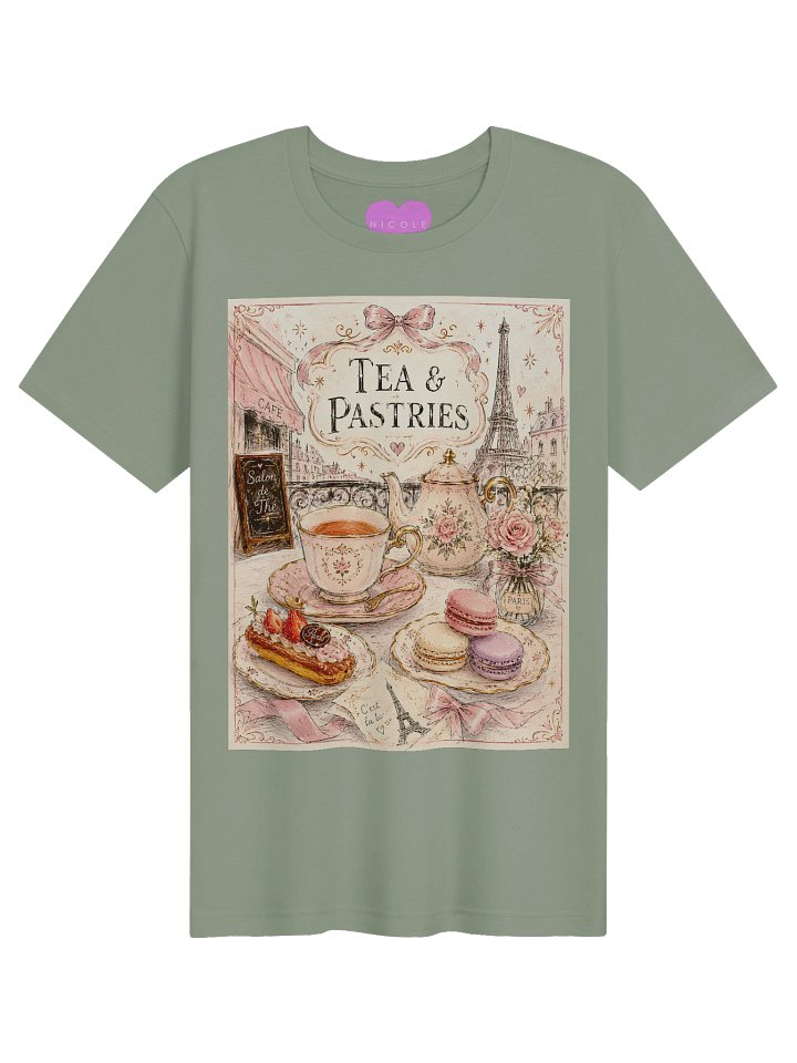 Parisian Tea and Pastries by the Eiffel Tower T-Shirt product image (31)