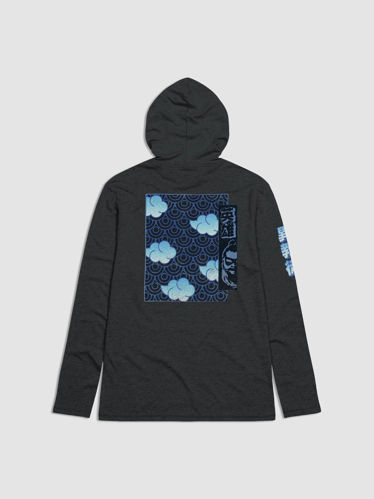 Lightweight Long Sleeve Shirt w/Hood - Nihon Heathens Blue product image (4)