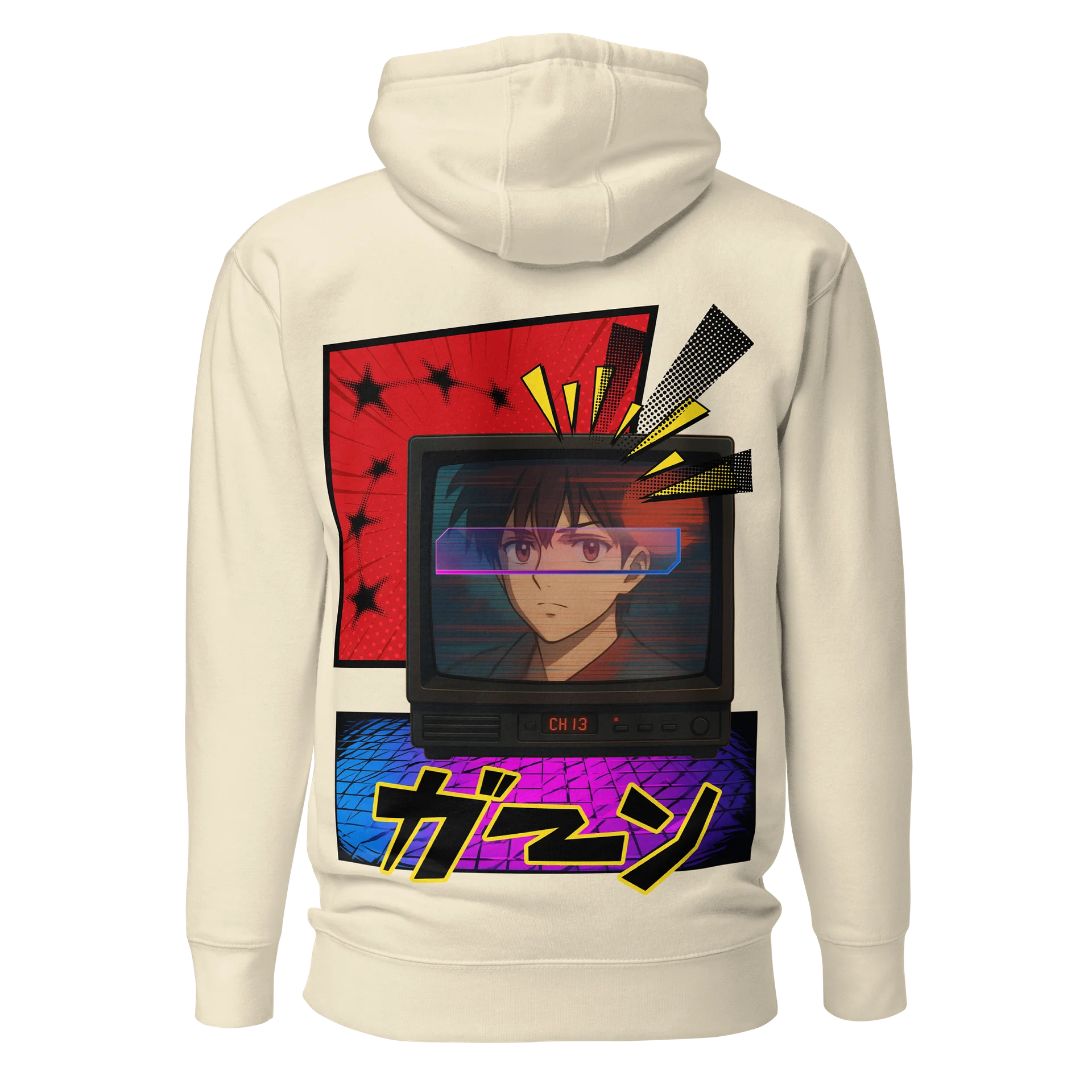 Retro Anime CRT Blast Premium Hoodie product image (1)