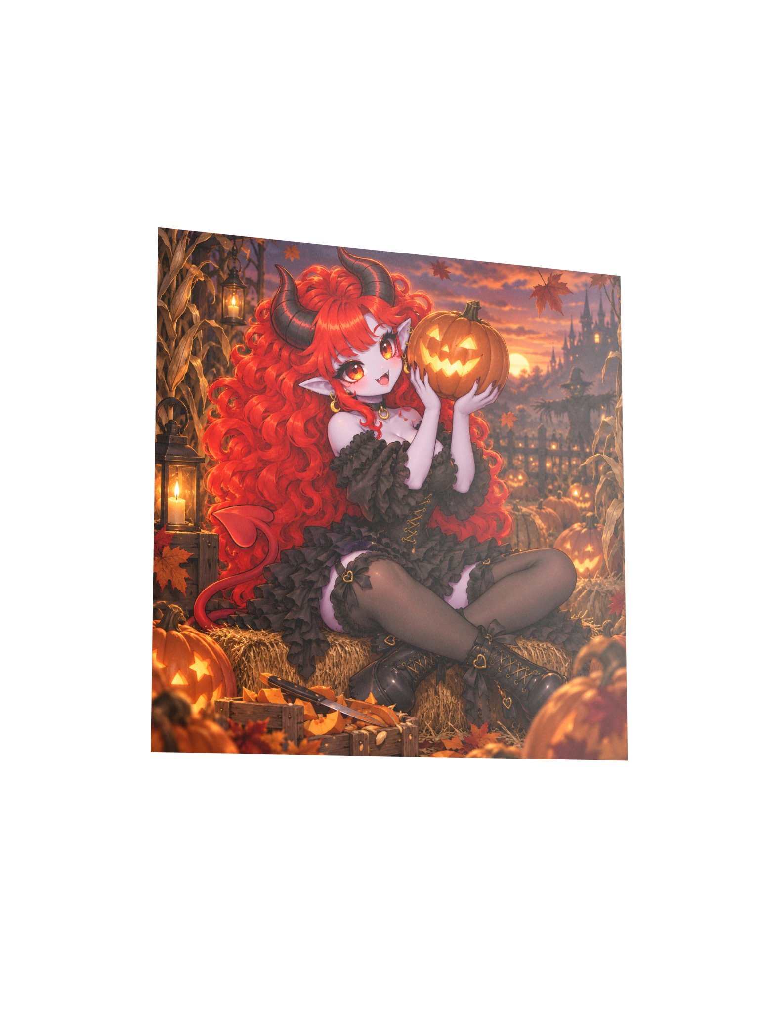Pumpkin Patch Demon Girl Poster product image (6)