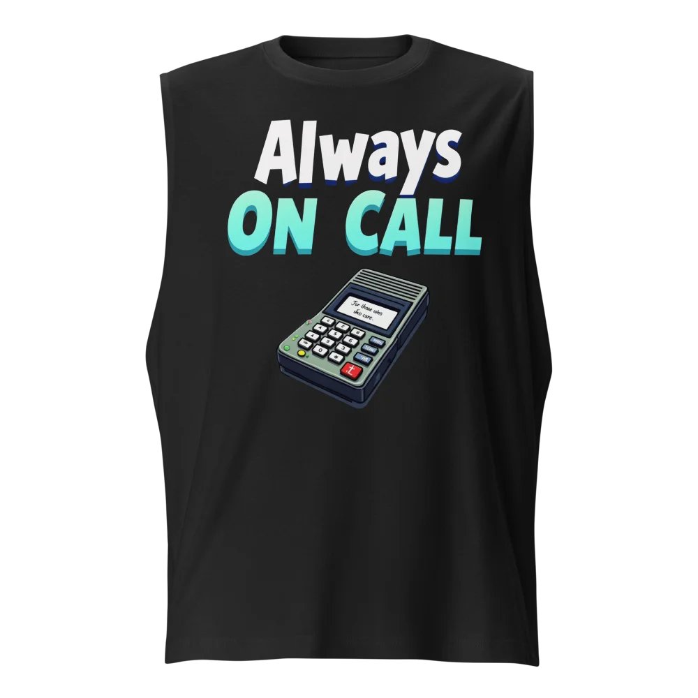 Always On Call Pager Muscle Tank product image (1)