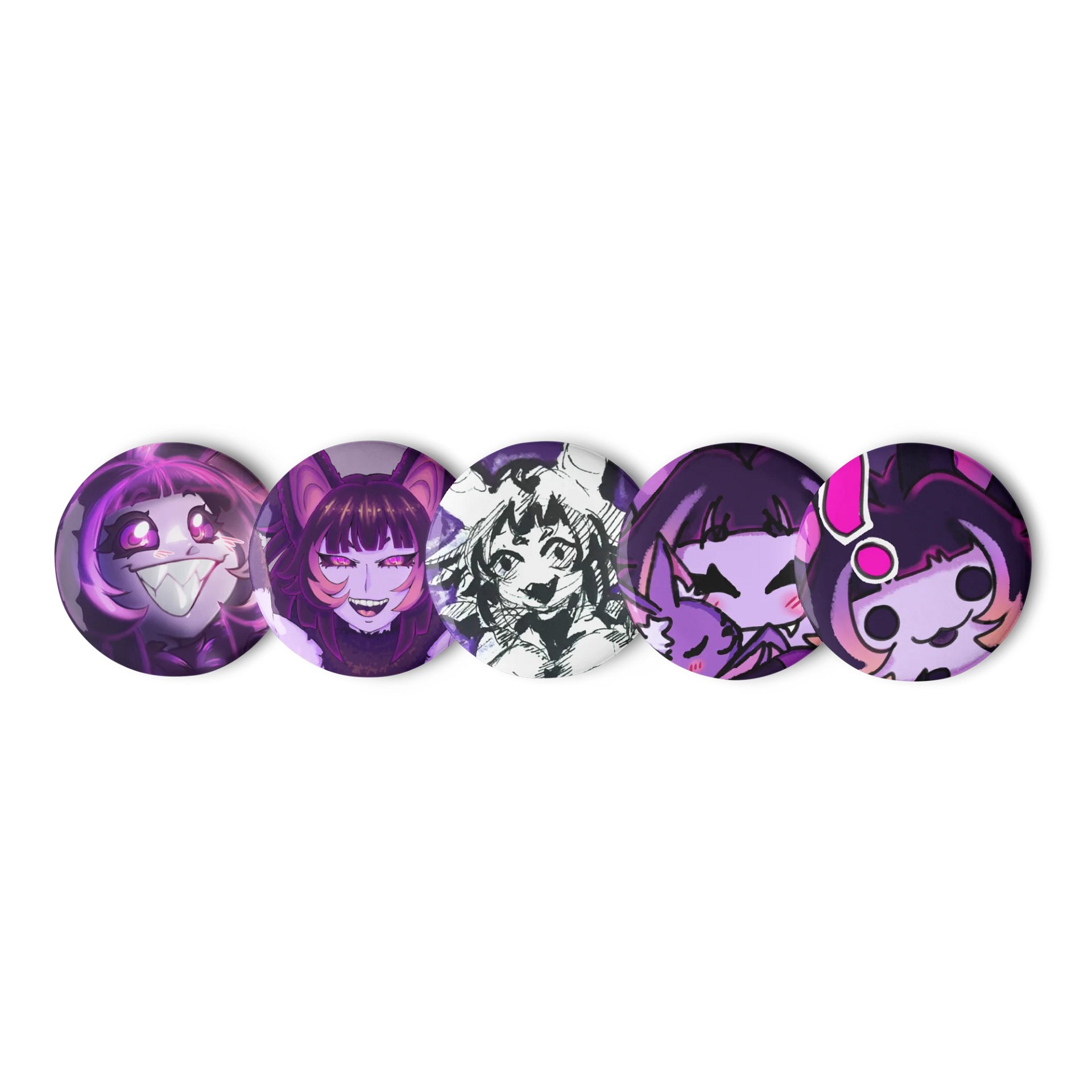 RABID ANYU BUTTON PINS!!! product image (1)