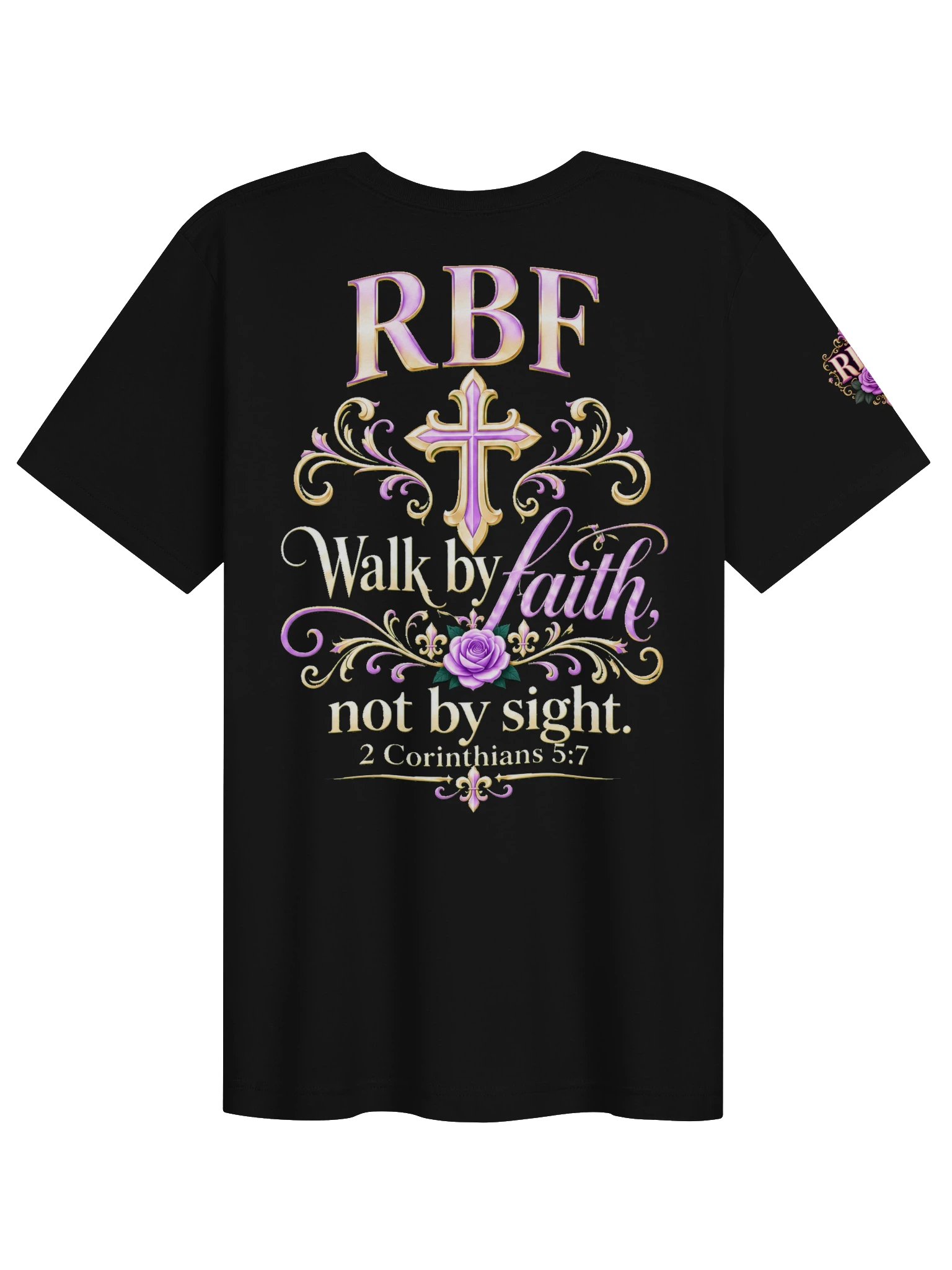 Walk by Faith — Purple & Gold RBF Tee product image (2)