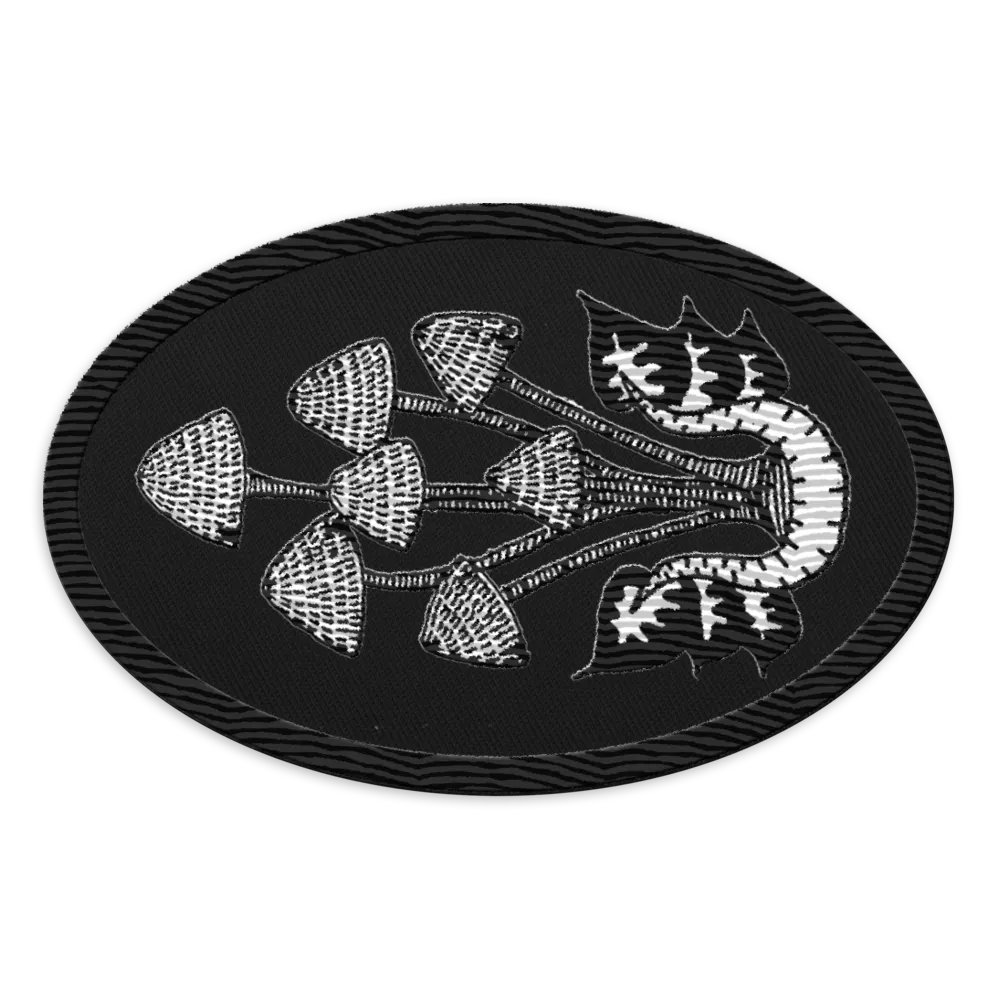 Mushroom Cluster Embroidered Patch product image (1)