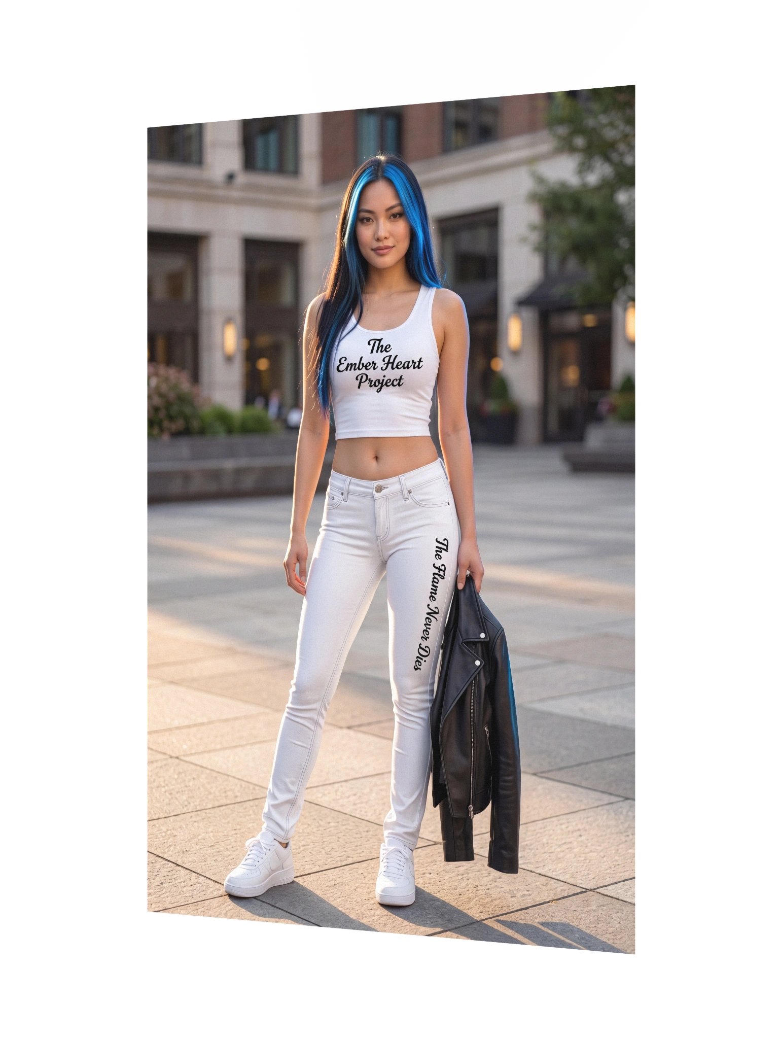 The Ember Heart Project Blue-Haired Street Style Poster product image (8)